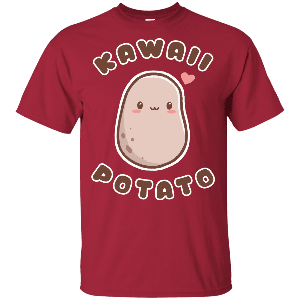 T-Shirts Cardinal / YXS Kawaii Potato Youth T-Shirt