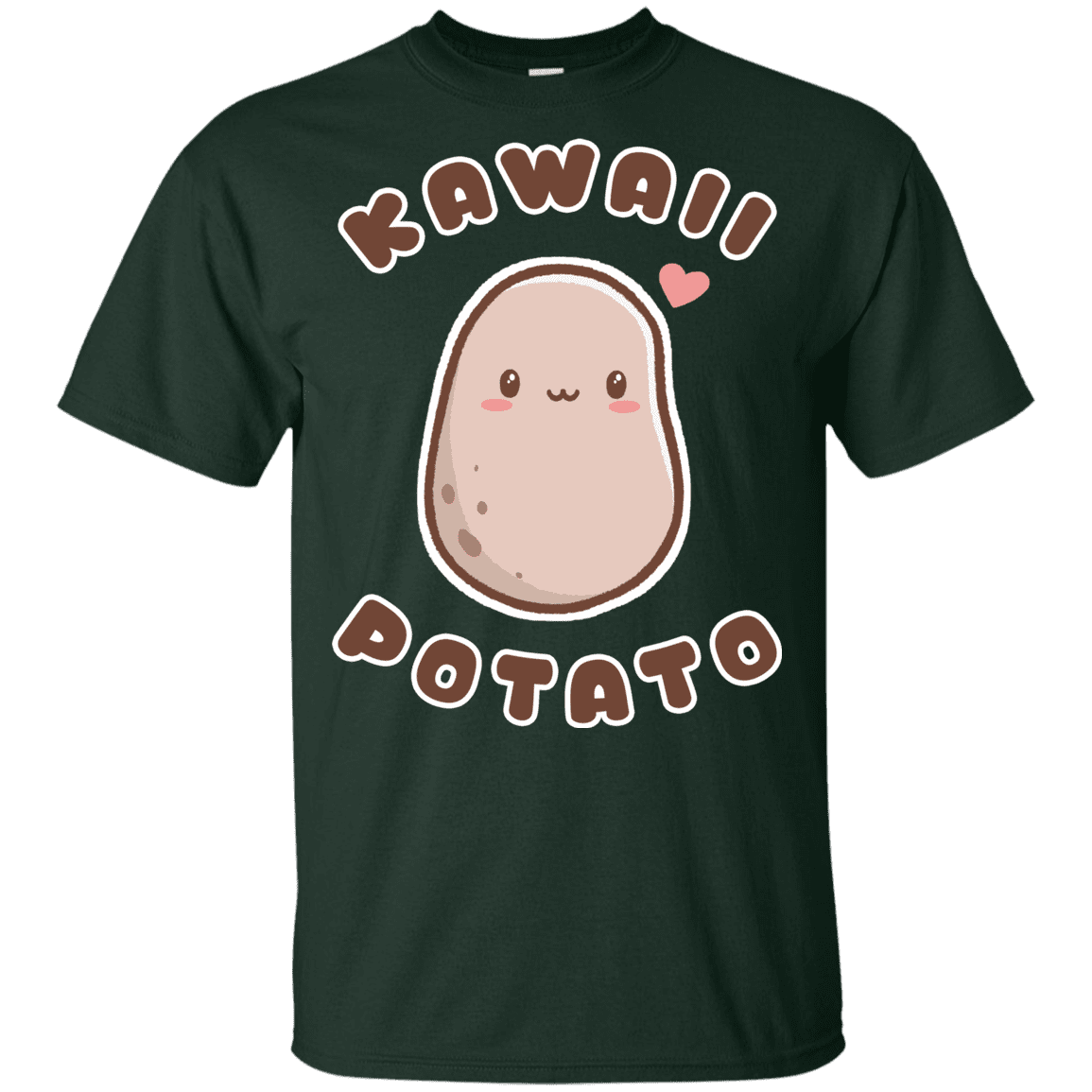 T-Shirts Forest / YXS Kawaii Potato Youth T-Shirt