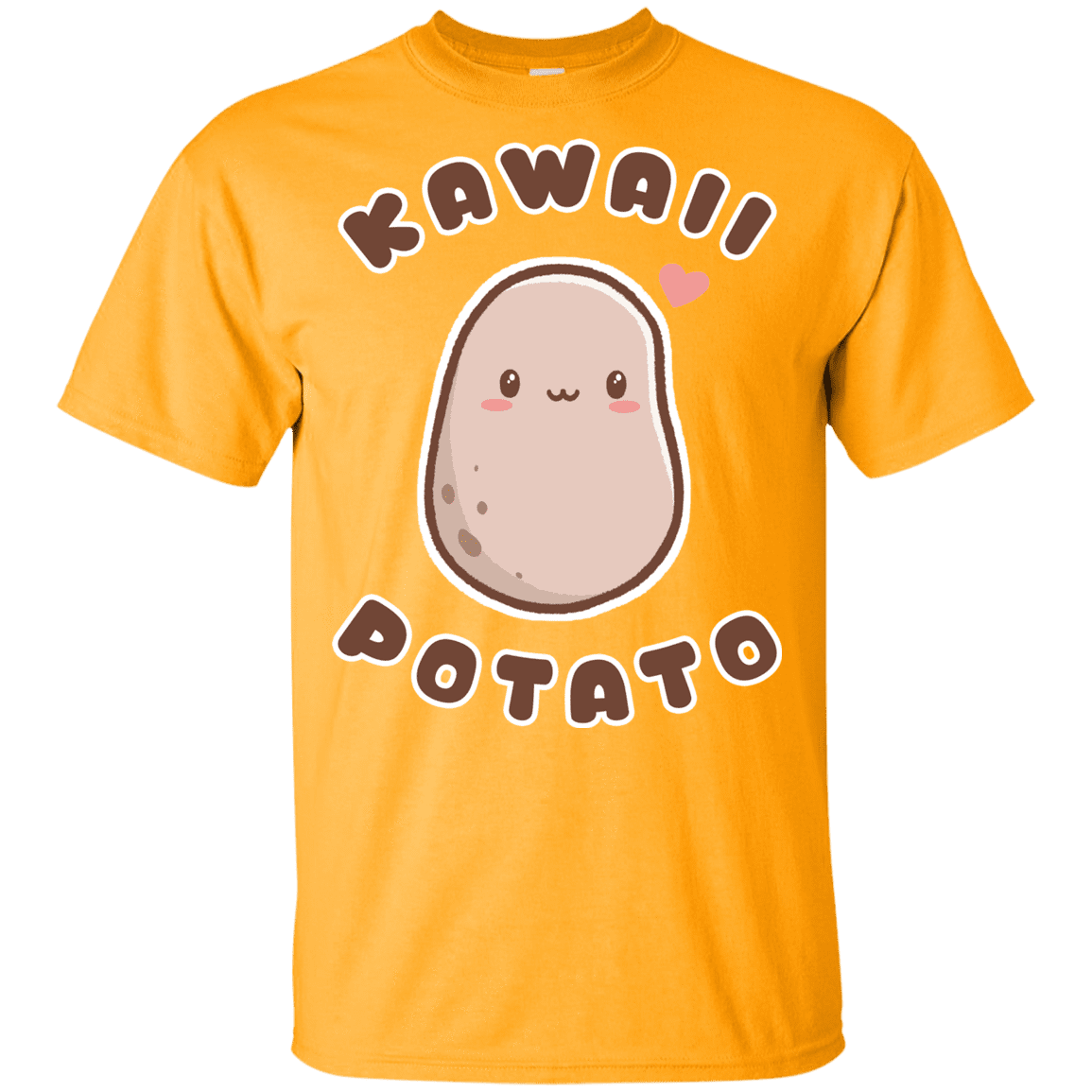 T-Shirts Gold / YXS Kawaii Potato Youth T-Shirt