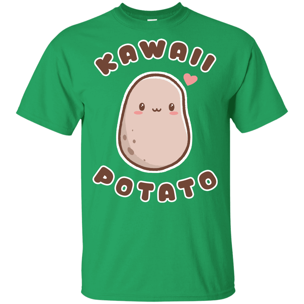 T-Shirts Irish Green / YXS Kawaii Potato Youth T-Shirt