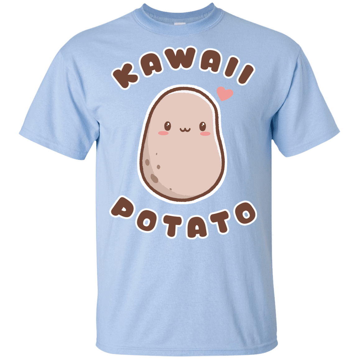 T-Shirts Light Blue / YXS Kawaii Potato Youth T-Shirt