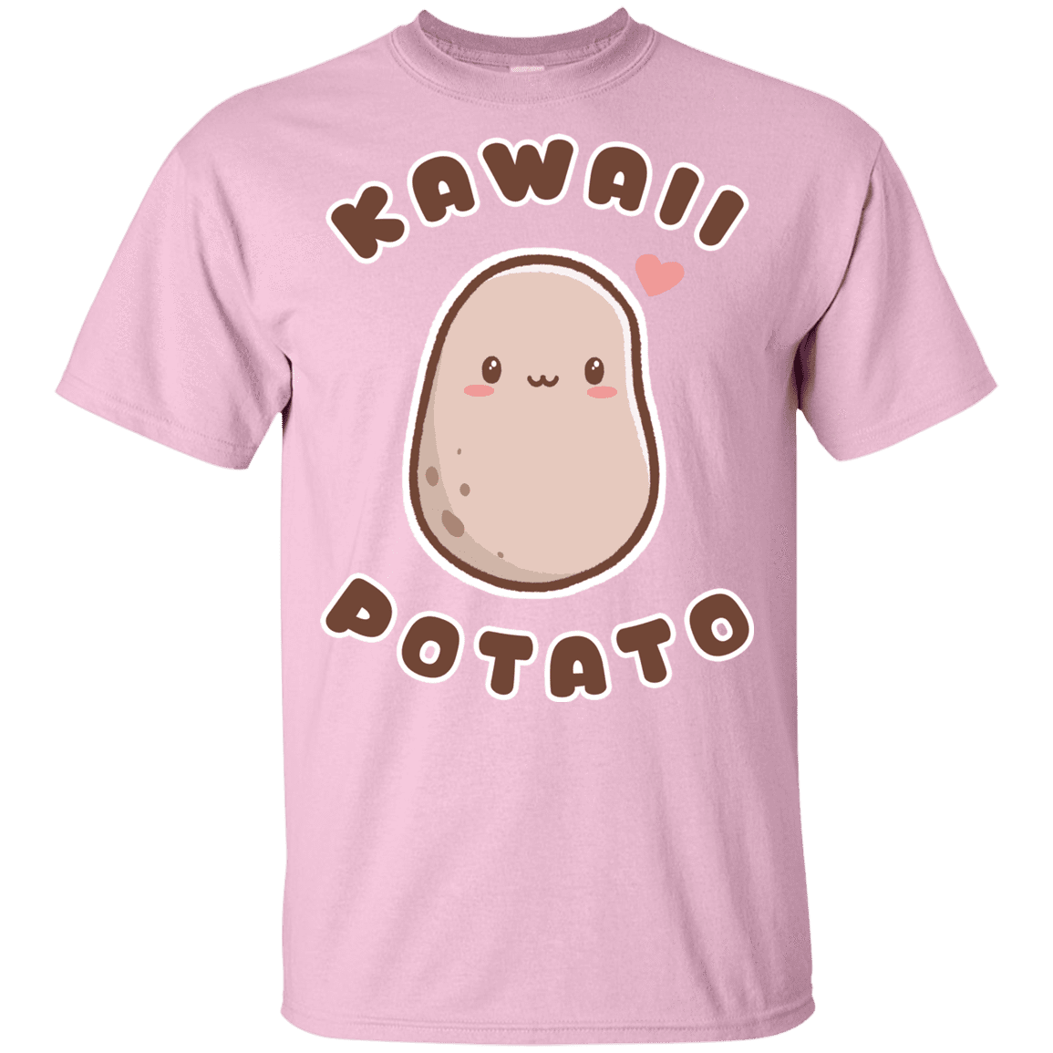 T-Shirts Light Pink / YXS Kawaii Potato Youth T-Shirt