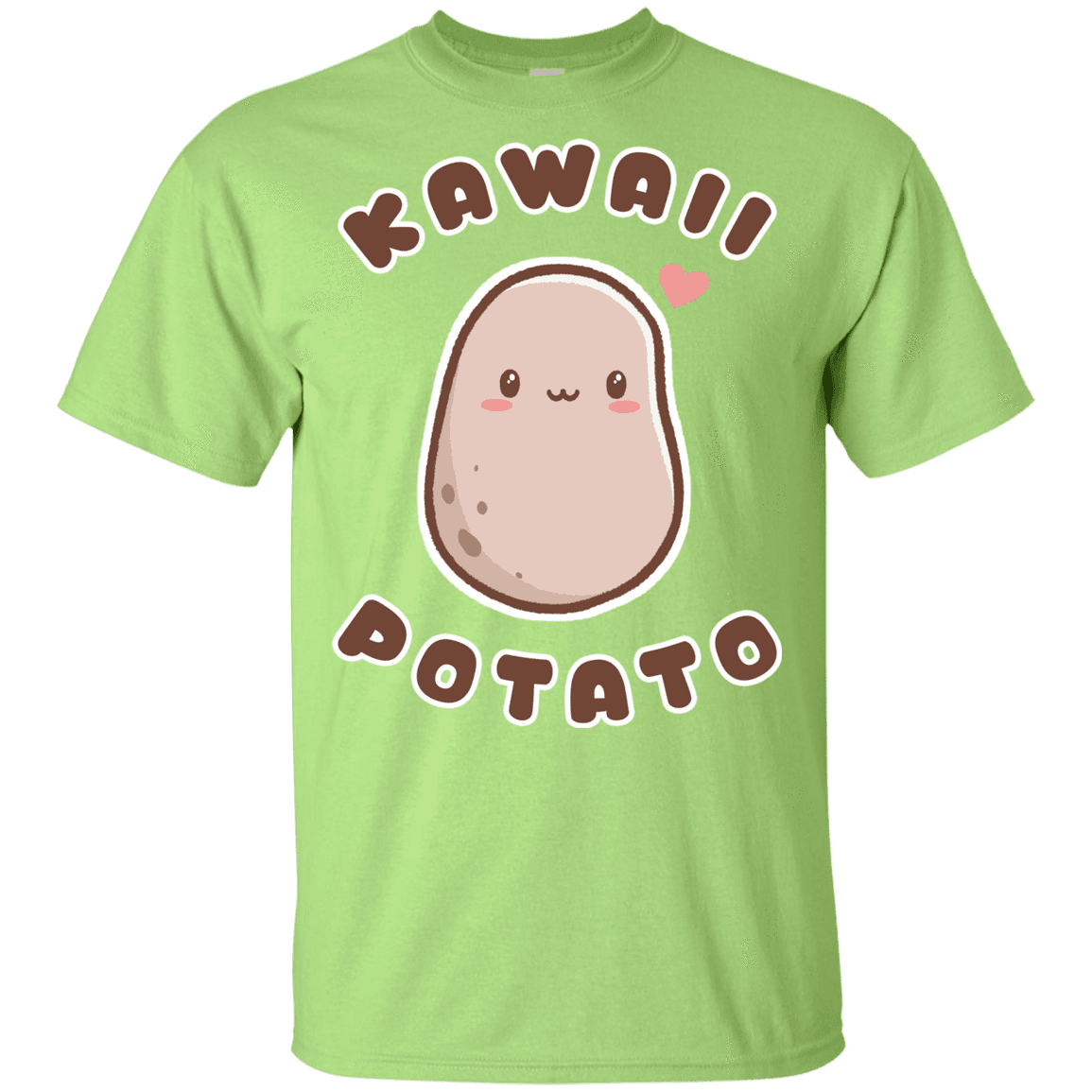 T-Shirts Mint Green / YXS Kawaii Potato Youth T-Shirt