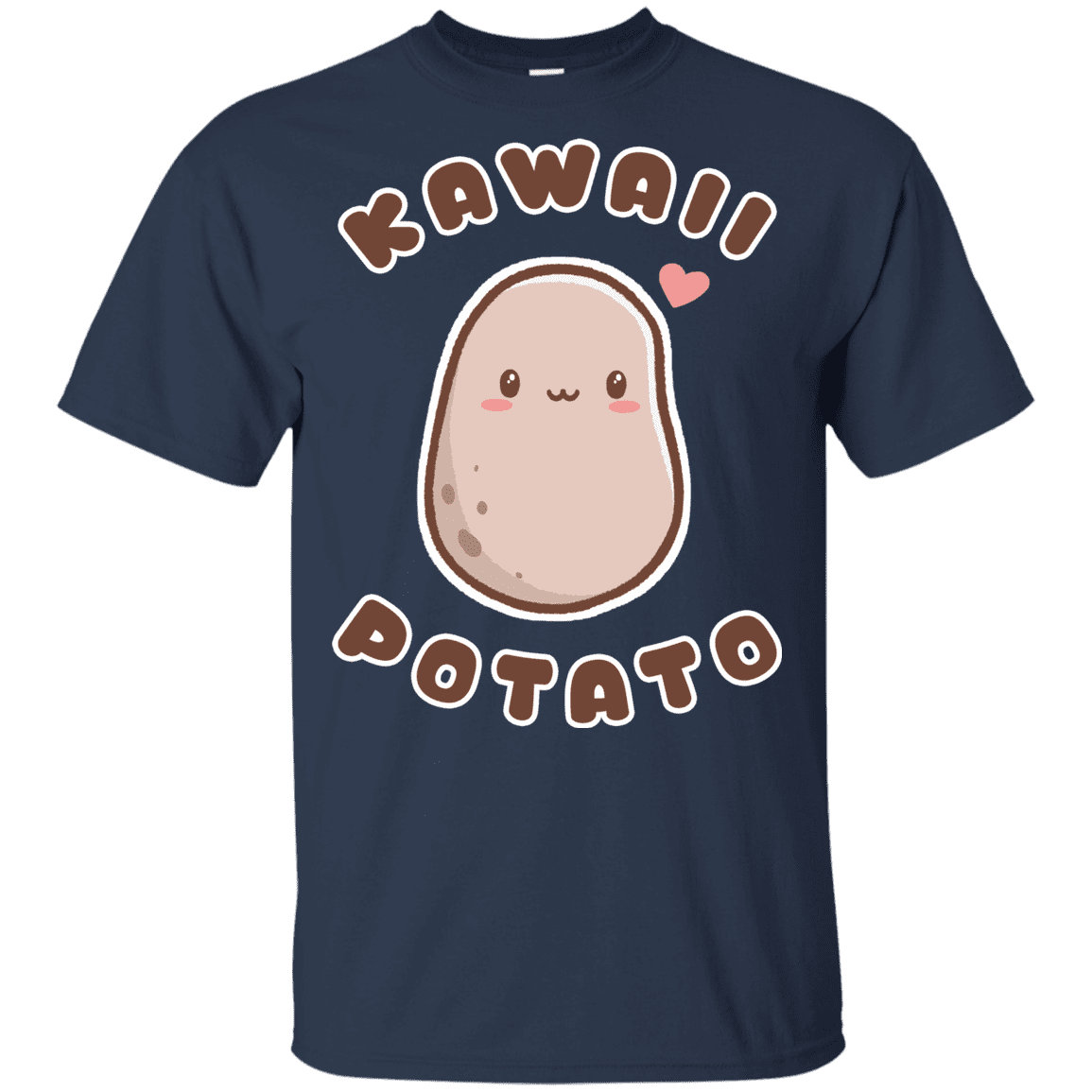 T-Shirts Navy / YXS Kawaii Potato Youth T-Shirt