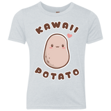 T-Shirts Heather White / YXS Kawaii Potato Youth Triblend T-Shirt