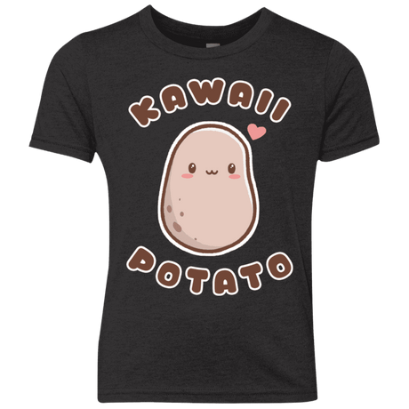 T-Shirts Vintage Black / YXS Kawaii Potato Youth Triblend T-Shirt