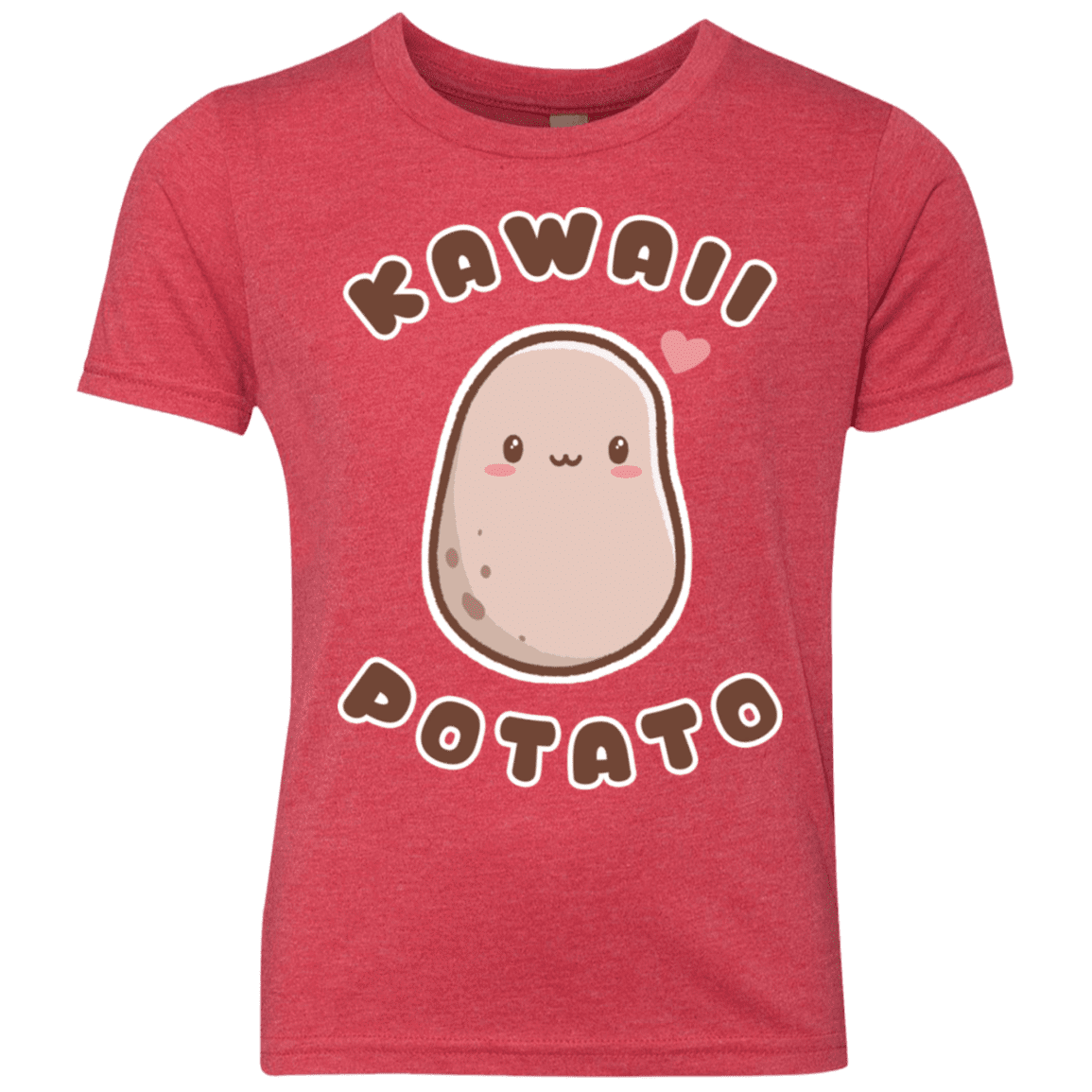 T-Shirts Vintage Red / YXS Kawaii Potato Youth Triblend T-Shirt