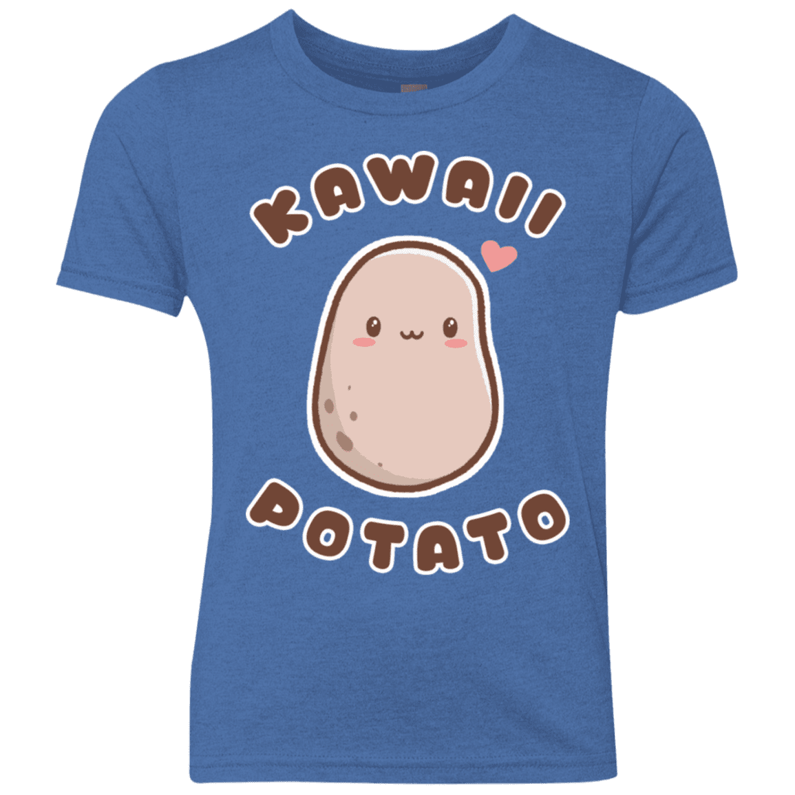 T-Shirts Vintage Royal / YXS Kawaii Potato Youth Triblend T-Shirt