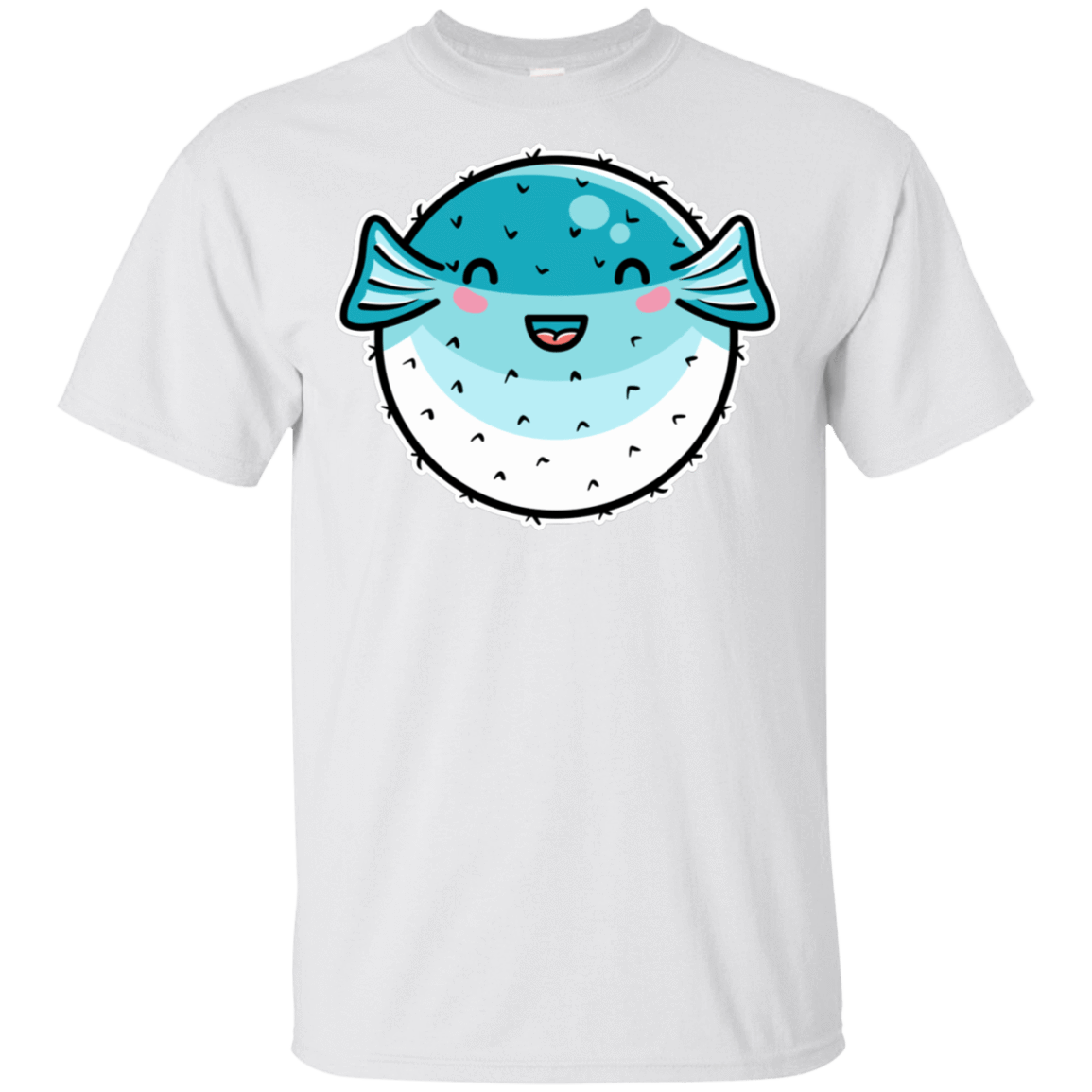 T-Shirts White / S Kawaii  Puffer Fish T-Shirt