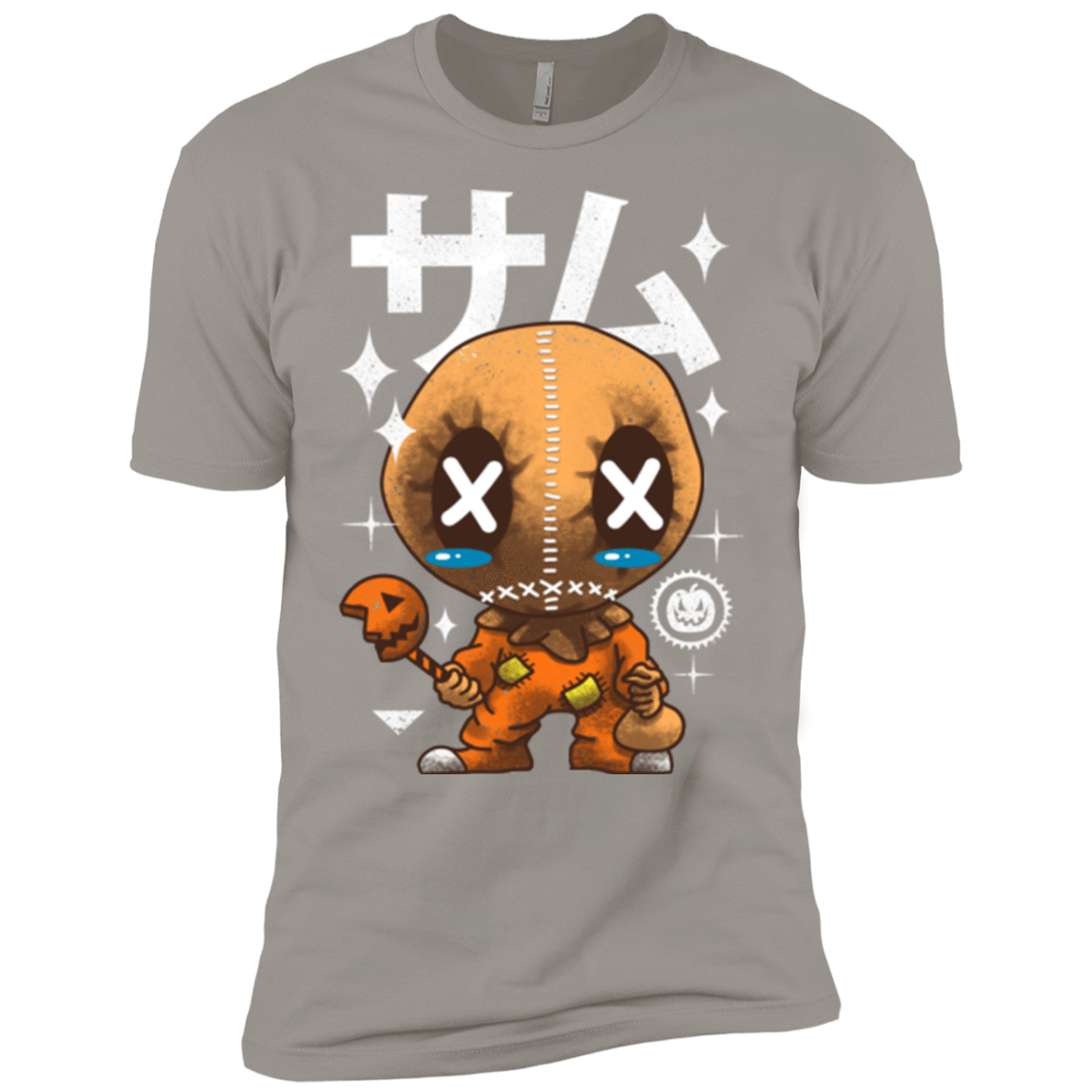 T-Shirts Light Grey / YXS Kawaii Pumpkin Boys Premium T-Shirt