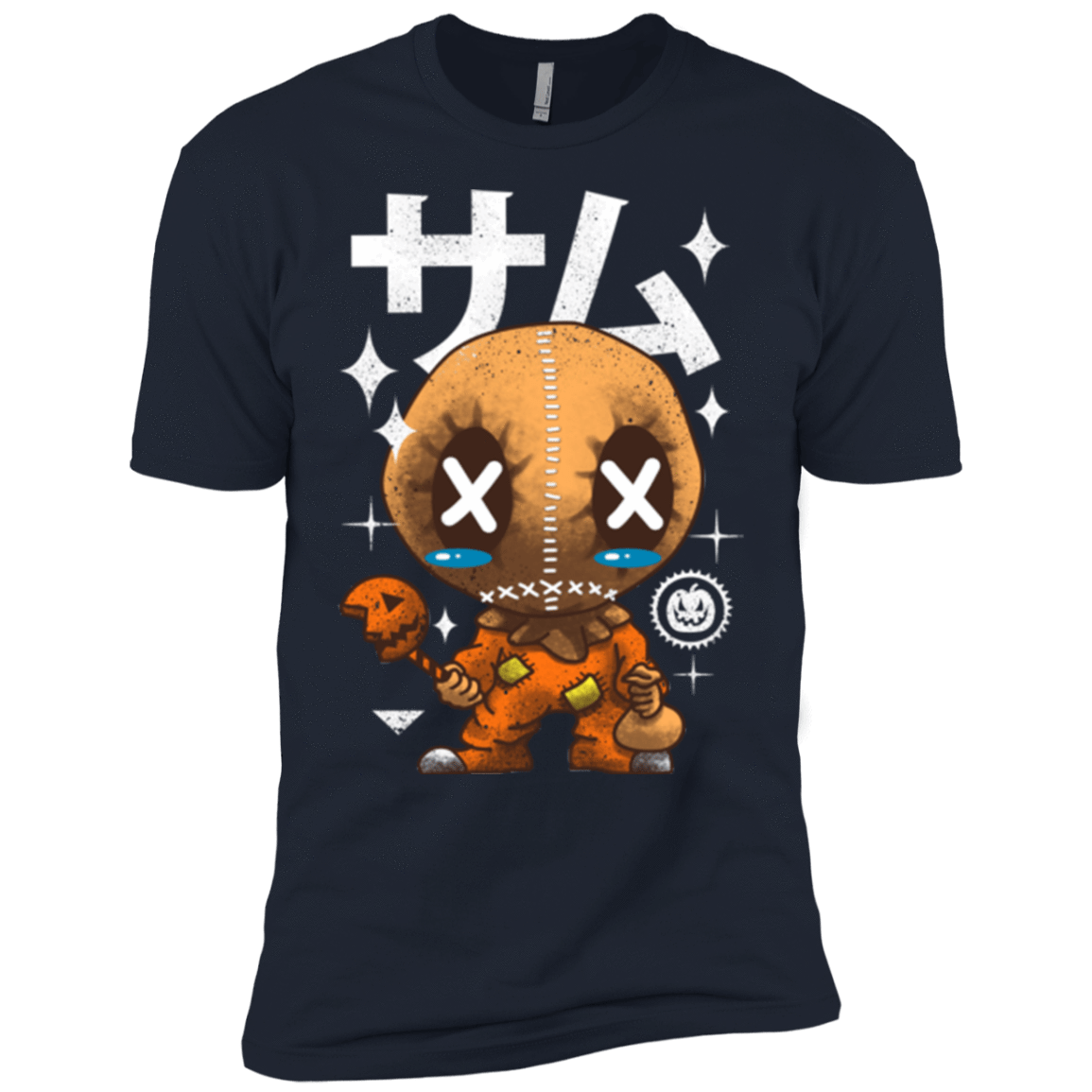 T-Shirts Midnight Navy / YXS Kawaii Pumpkin Boys Premium T-Shirt