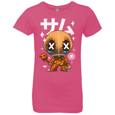 T-Shirts Hot Pink / YXS Kawaii Pumpkin Girls Premium T-Shirt