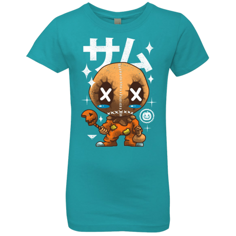 T-Shirts Tahiti Blue / YXS Kawaii Pumpkin Girls Premium T-Shirt
