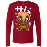 T-Shirts Cardinal / Small Kawaii Pumpkin Men's Premium Long Sleeve