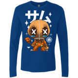 T-Shirts Royal / Small Kawaii Pumpkin Men's Premium Long Sleeve