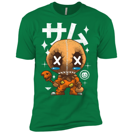 T-Shirts Kelly Green / X-Small Kawaii Pumpkin Men's Premium T-Shirt