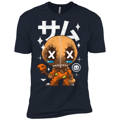 T-Shirts Midnight Navy / X-Small Kawaii Pumpkin Men's Premium T-Shirt