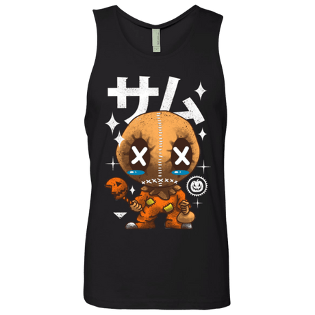 T-Shirts Black / Small Kawaii Pumpkin Men's Premium Tank Top