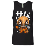 T-Shirts Black / Small Kawaii Pumpkin Men's Premium Tank Top
