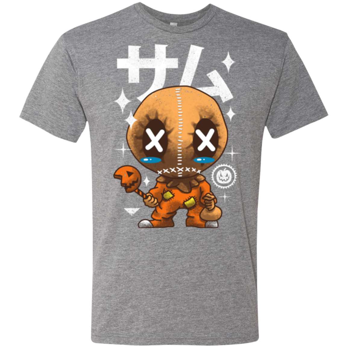 T-Shirts Premium Heather / Small Kawaii Pumpkin Men's Triblend T-Shirt