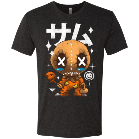 T-Shirts Vintage Black / Small Kawaii Pumpkin Men's Triblend T-Shirt