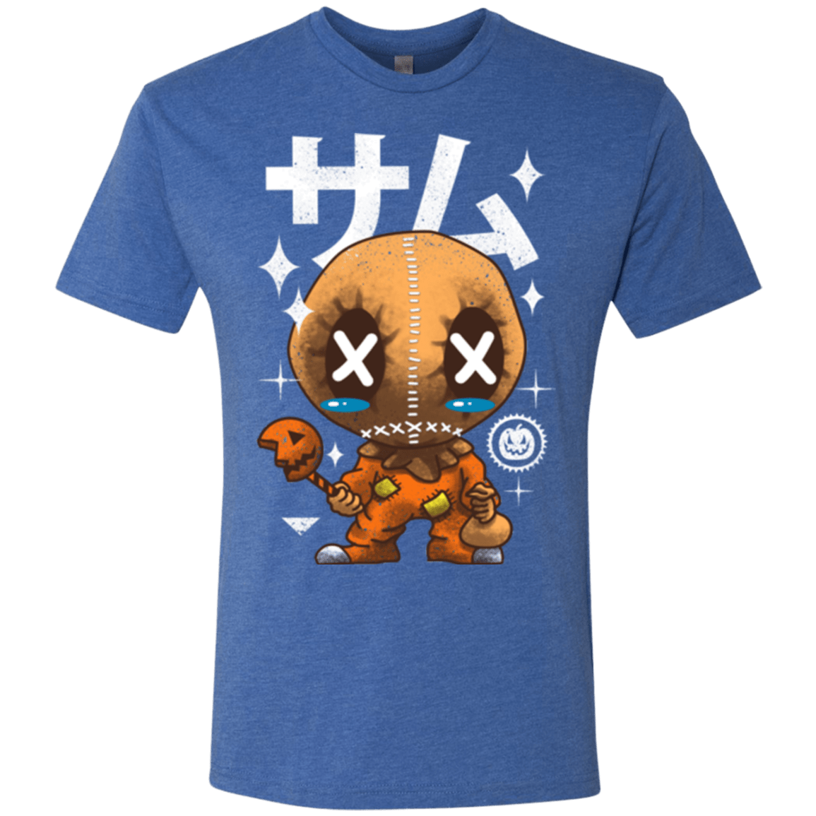 T-Shirts Vintage Royal / Small Kawaii Pumpkin Men's Triblend T-Shirt