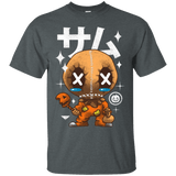 T-Shirts Dark Heather / Small Kawaii Pumpkin T-Shirt