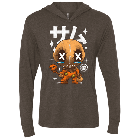 T-Shirts Kawaii Pumpkin Triblend Long Sleeve Hoodie Tee