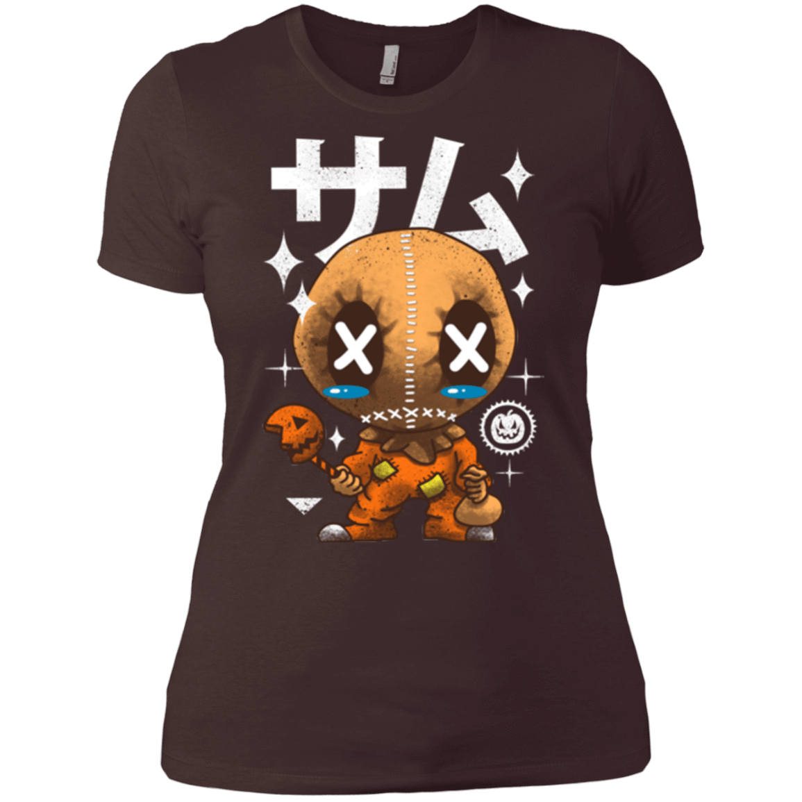 T-Shirts Dark Chocolate / X-Small Kawaii Pumpkin Women's Premium T-Shirt