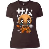 T-Shirts Dark Chocolate / X-Small Kawaii Pumpkin Women's Premium T-Shirt