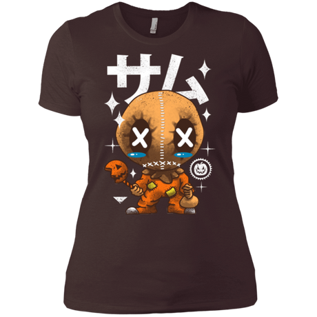 T-Shirts Dark Chocolate / X-Small Kawaii Pumpkin Women's Premium T-Shirt