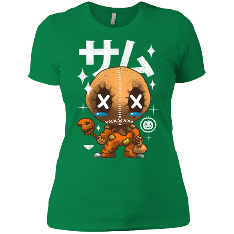 T-Shirts Kelly Green / X-Small Kawaii Pumpkin Women's Premium T-Shirt