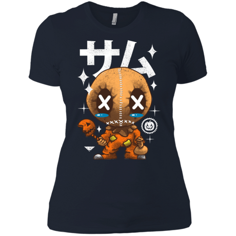 T-Shirts Midnight Navy / X-Small Kawaii Pumpkin Women's Premium T-Shirt