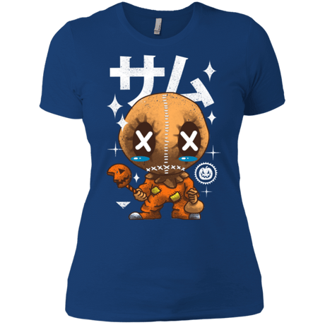 T-Shirts Royal / X-Small Kawaii Pumpkin Women's Premium T-Shirt