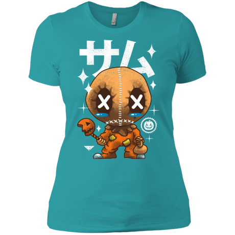 T-Shirts Tahiti Blue / X-Small Kawaii Pumpkin Women's Premium T-Shirt