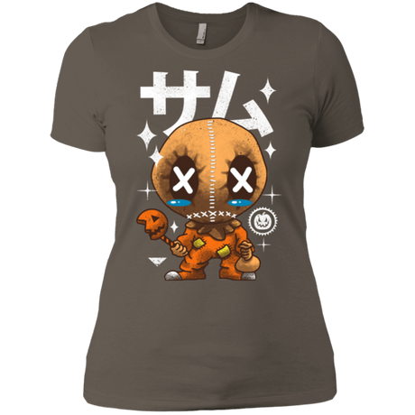 T-Shirts Warm Grey / X-Small Kawaii Pumpkin Women's Premium T-Shirt