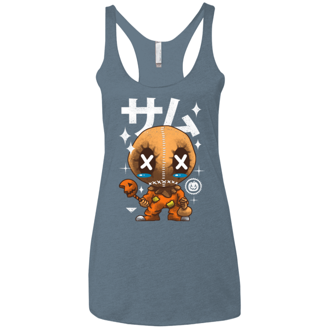 Kawaii Pumpkin Women's Triblend Racerback Tank