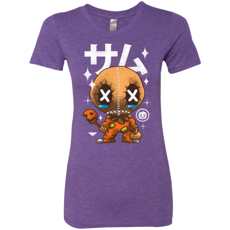 T-Shirts Purple Rush / Small Kawaii Pumpkin Women's Triblend T-Shirt