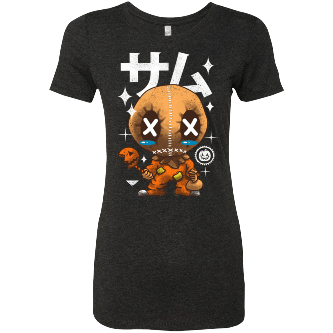 T-Shirts Vintage Black / Small Kawaii Pumpkin Women's Triblend T-Shirt