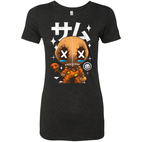 T-Shirts Vintage Black / Small Kawaii Pumpkin Women's Triblend T-Shirt