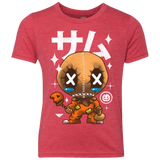 T-Shirts Vintage Red / YXS Kawaii Pumpkin Youth Triblend T-Shirt