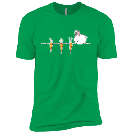 T-Shirts Kelly Green / YXS Kawaii Rabbit and Carrots Boys Premium T-Shirt