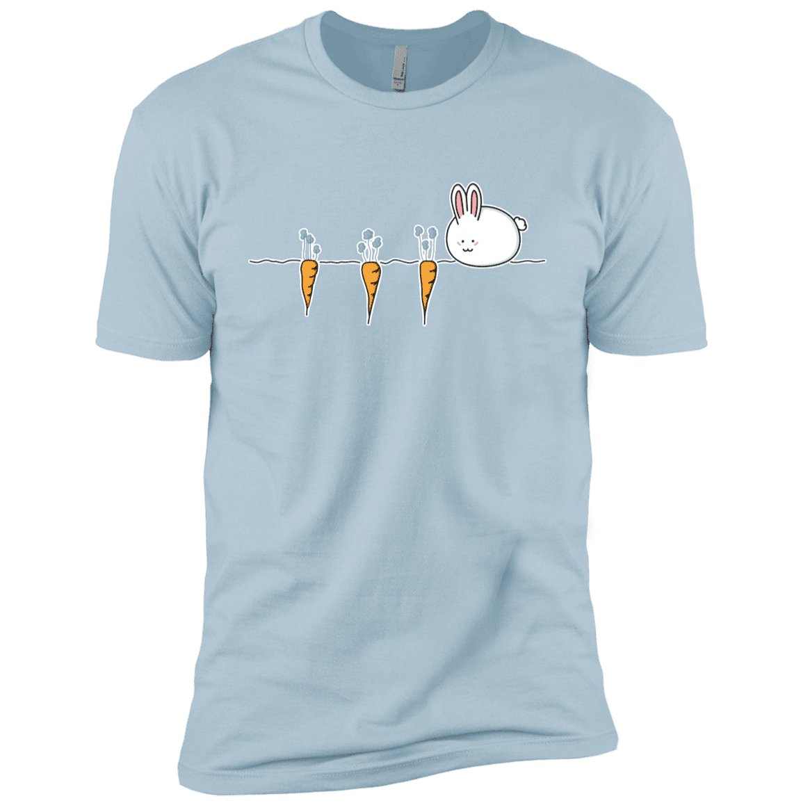 T-Shirts Light Blue / YXS Kawaii Rabbit and Carrots Boys Premium T-Shirt