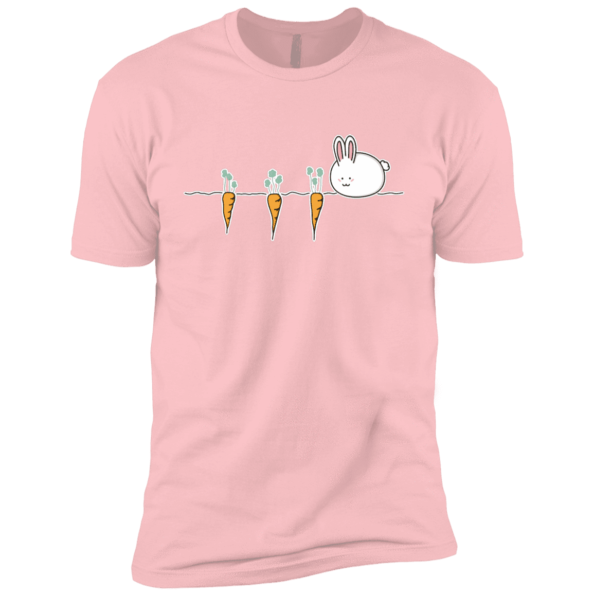 T-Shirts Light Pink / YXS Kawaii Rabbit and Carrots Boys Premium T-Shirt