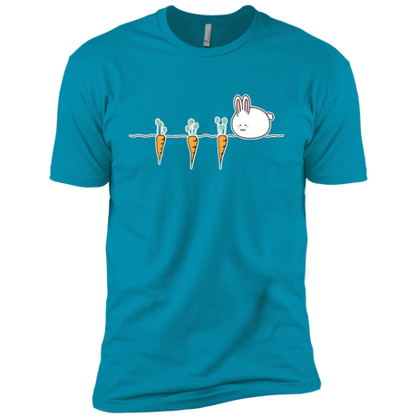 T-Shirts Turquoise / YXS Kawaii Rabbit and Carrots Boys Premium T-Shirt