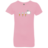 T-Shirts Light Pink / YXS Kawaii Rabbit and Carrots Girls Premium T-Shirt