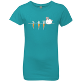 T-Shirts Tahiti Blue / YXS Kawaii Rabbit and Carrots Girls Premium T-Shirt