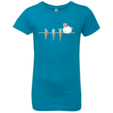 T-Shirts Turquoise / YXS Kawaii Rabbit and Carrots Girls Premium T-Shirt