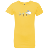 T-Shirts Vibrant Yellow / YXS Kawaii Rabbit and Carrots Girls Premium T-Shirt