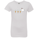 T-Shirts White / YXS Kawaii Rabbit and Carrots Girls Premium T-Shirt